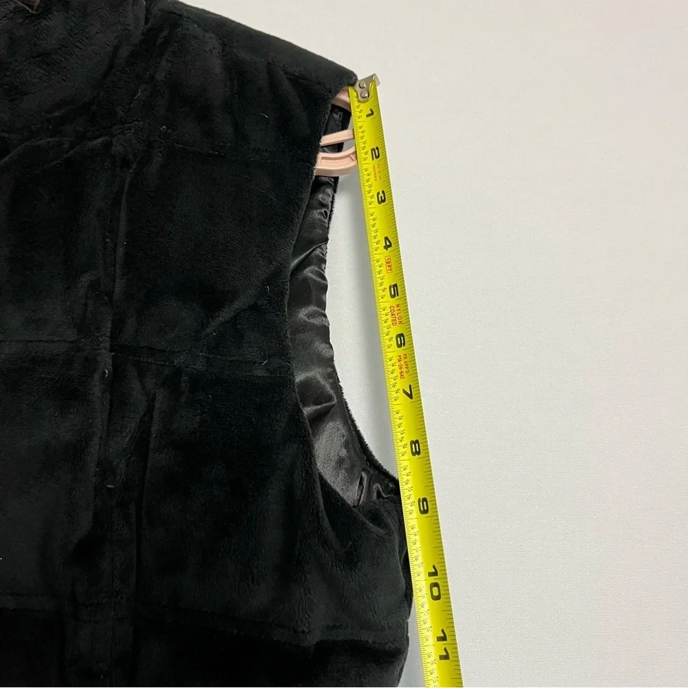 Eddie Bauer Vest Women Sz M Black Velvet Premium Goose Down Outdoor Hiking Y2K - Picture 4 of 10